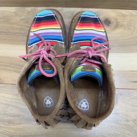 ARIAT Cruiser Serape Suede Fringe 6.5 Chukka Ankle Boot - Picture 8 of 11